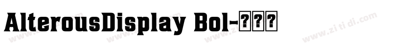 AlterousDisplay Bol字体转换